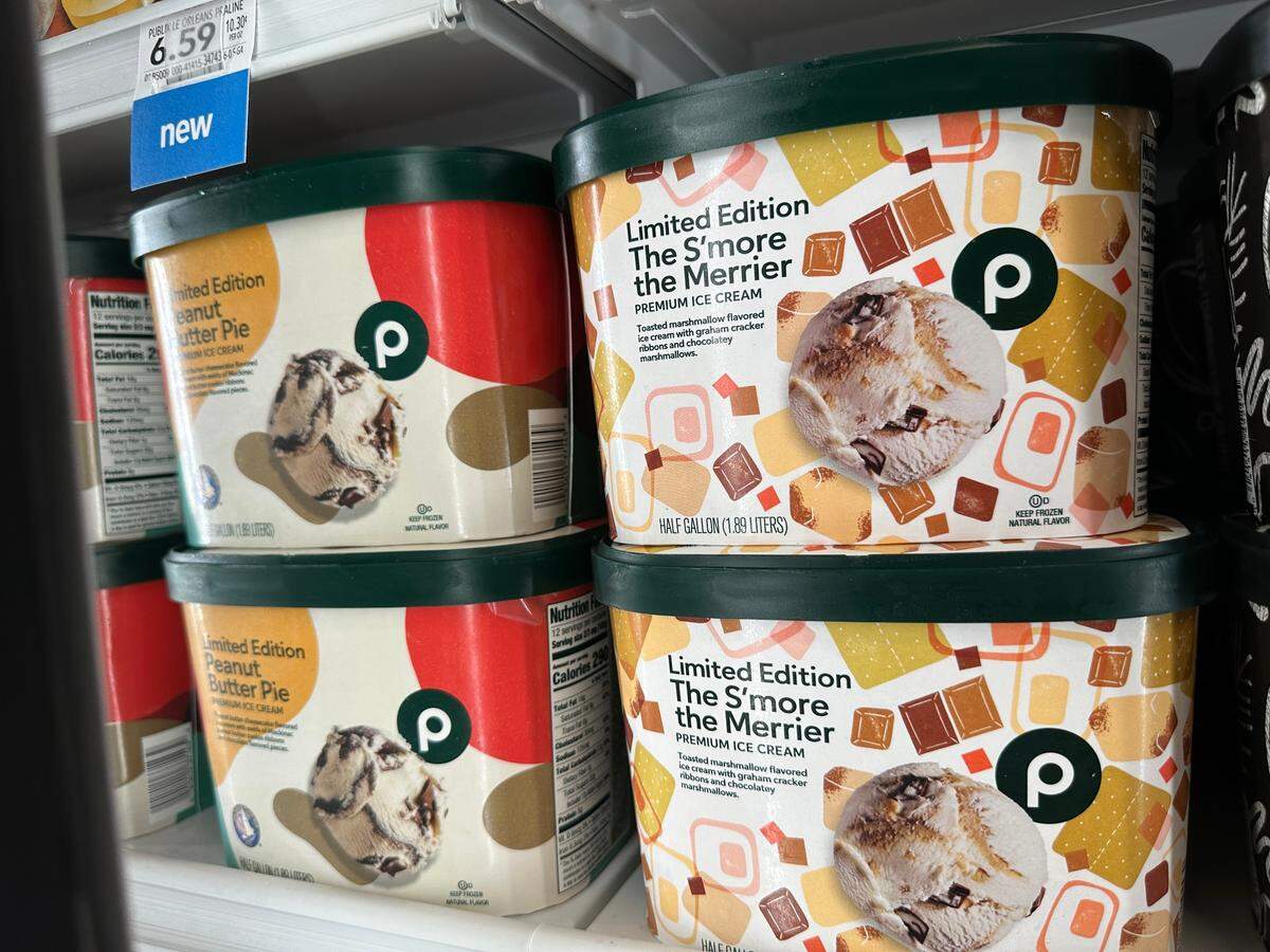 Publix limited-edition spring 2025 ice creams include The S’more the Merrier. These were available at the new Briar Bay Publix near The Falls in Miami on March 8, 2025.