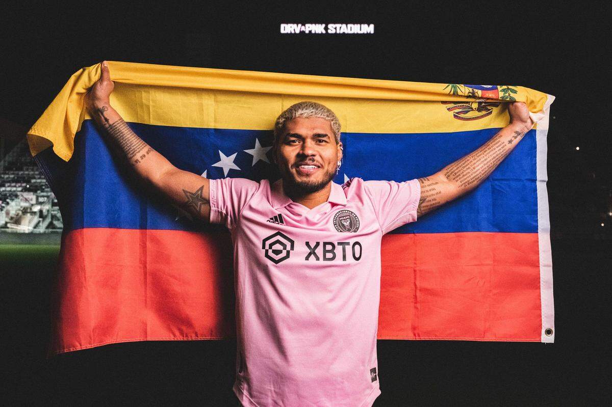 Inter Miami’s newly signed forward Josef Martinez, a proud Venezuelan, hopes South Florida’s large Venezuelan community will show up at DRV PNK Stadium and support the team.