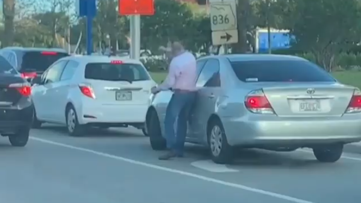 Road rage incident in Doral