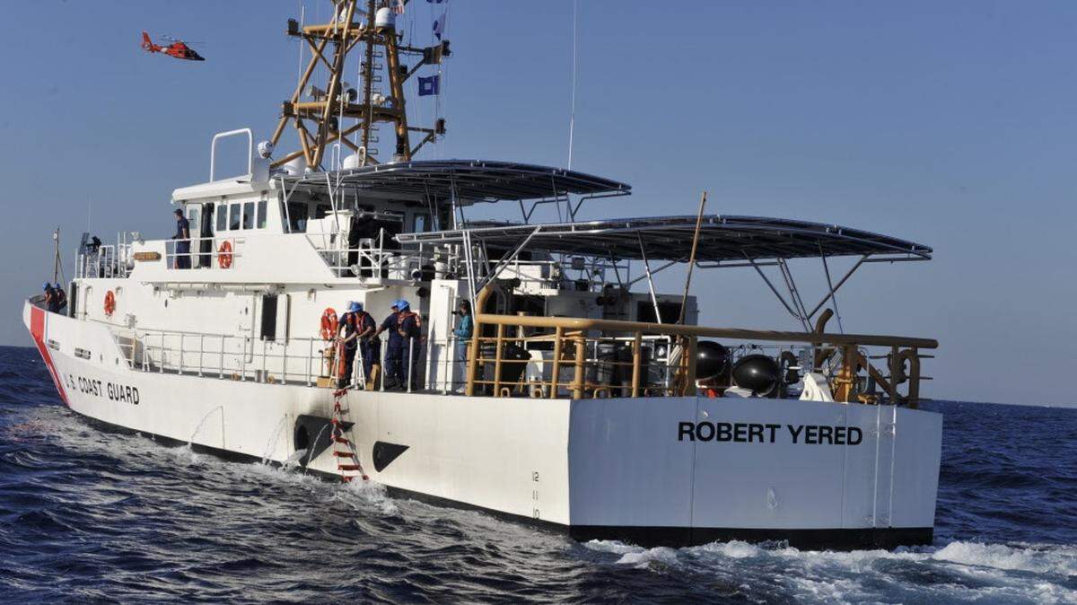 The Coast Guard Cutter Robert Yared took 11 Cuban migrants to the Bahamas Friday, April 5, 2019, who were stopped near Cay Sal.