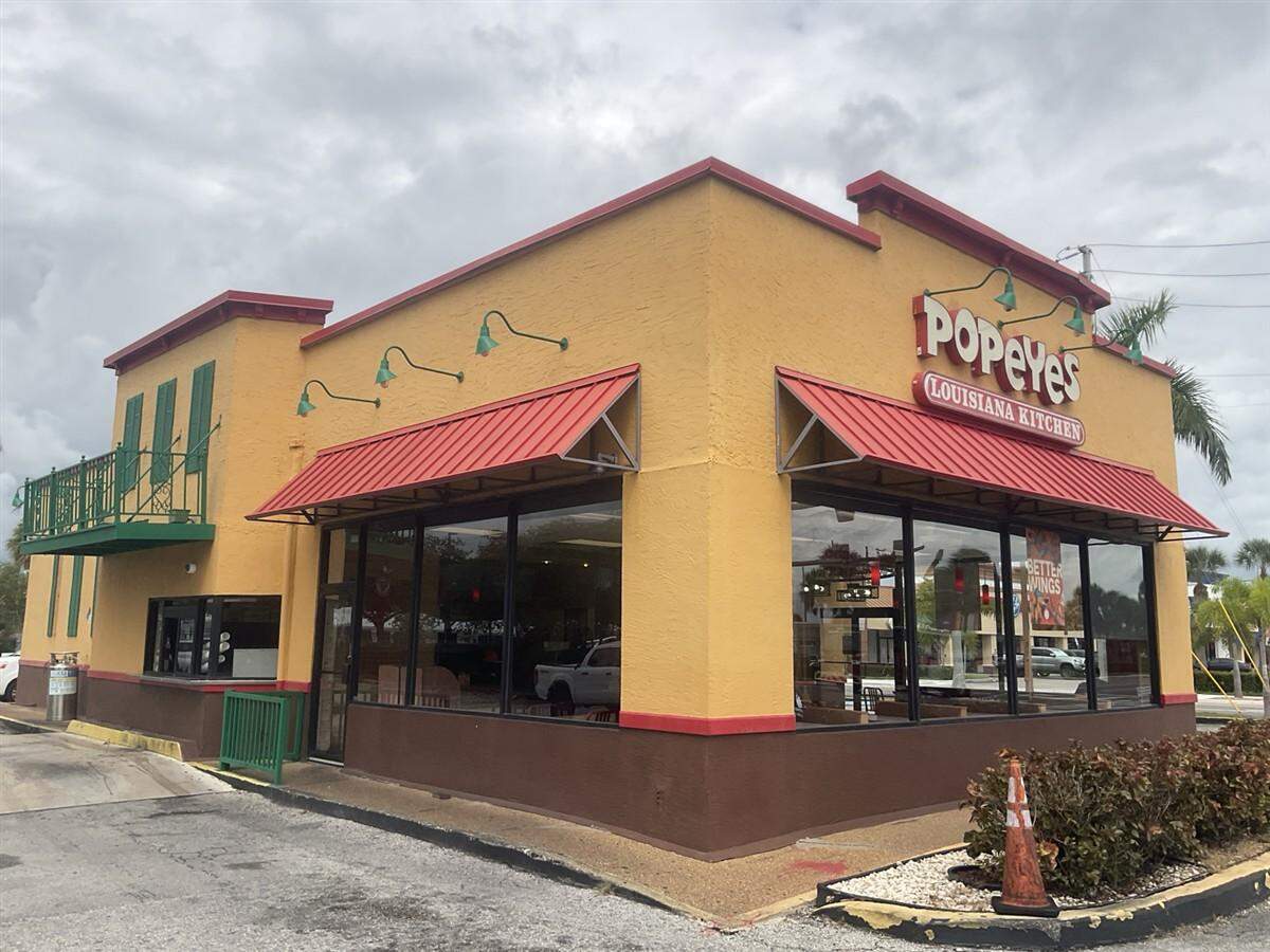 This Popeyes Louisiana Kitchen, 1601 U.S. 1 in Fort Pierce, was one of the restaurants closed.