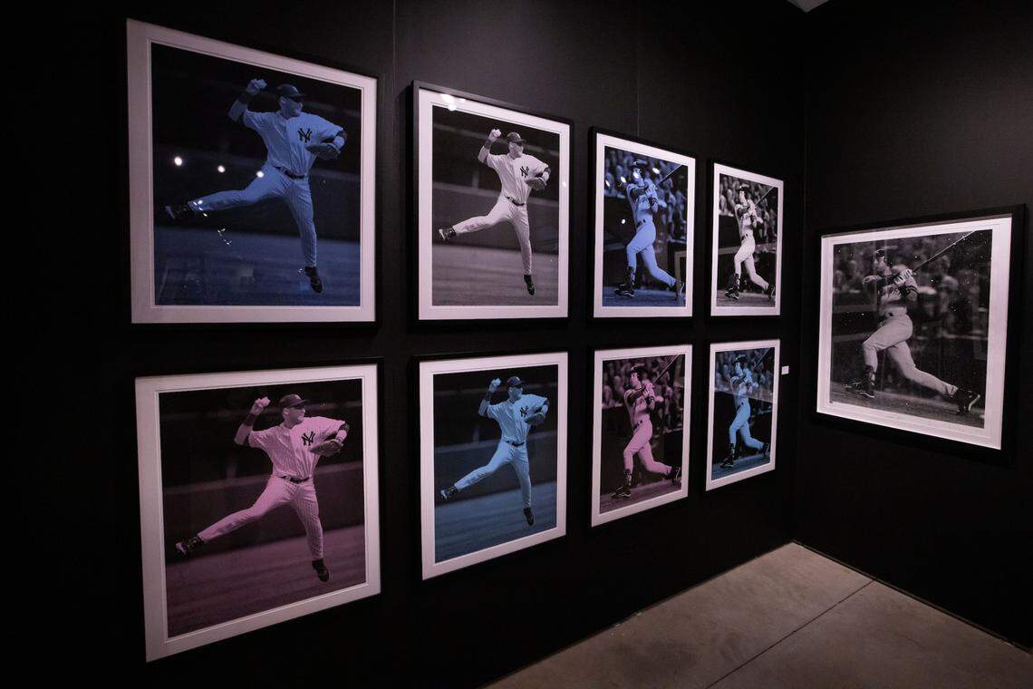 Derek Jeter exhibit by Russell Young at Art Miami.