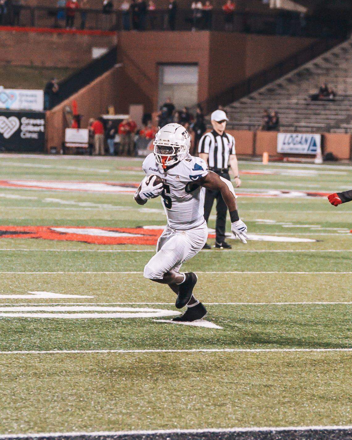 FIU running back Kejon Owens ran for a career-high 195 yards and a touchdown in the the Panthers’ 25-6 victory against Western Kentucky on Tuesday.