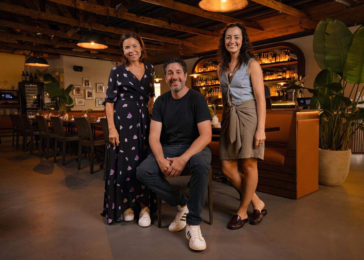 Managing partner Jennifer Chaefsky, executive chef Mike Pirolo and managing partner and beverage director Jacqueline Pirolo at the newly renovated Macchialina.