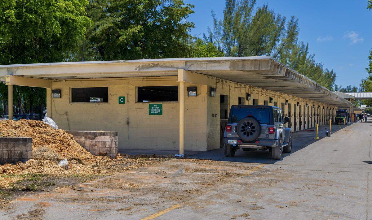 View of the stables at Tropical Park during the Miami-Dade CountryFest 2026, at Tropical Park, an annual festival free of charge event that offers a weekend of entertainment for all ages, in Miami on Saturday, April 25, 2026.