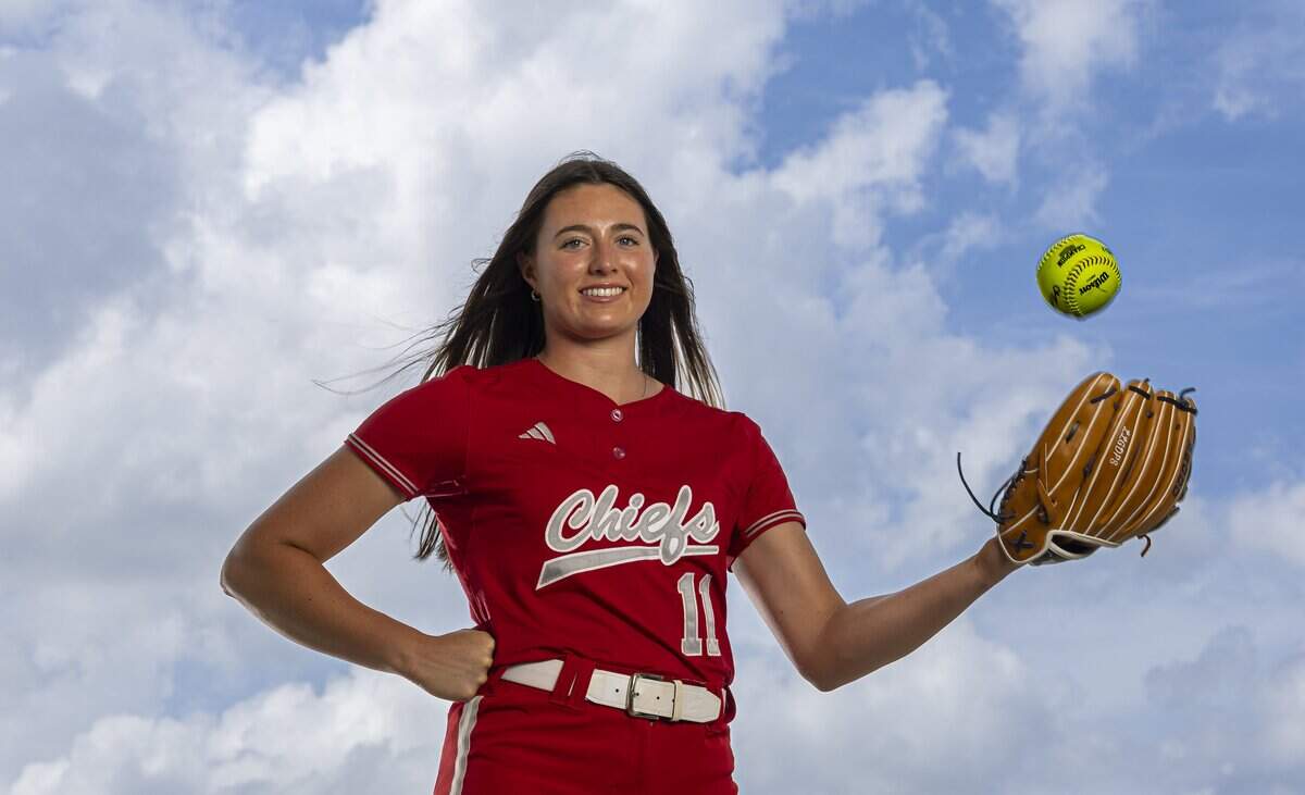 Lydia Berent, Softball, Cardinal Gibbons High School. All-Broward players photographed at Brian Piccolo Sports Park on Wednesday, May 27, 2026, in Cooper City, Fla.