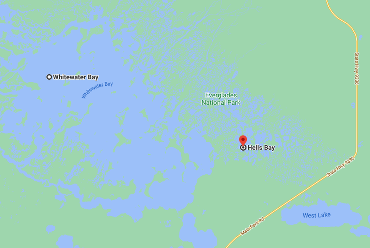 The overdue kayaker left Hell’s Bay on Thursday and was rescued in Whitewater Bay on Monday.