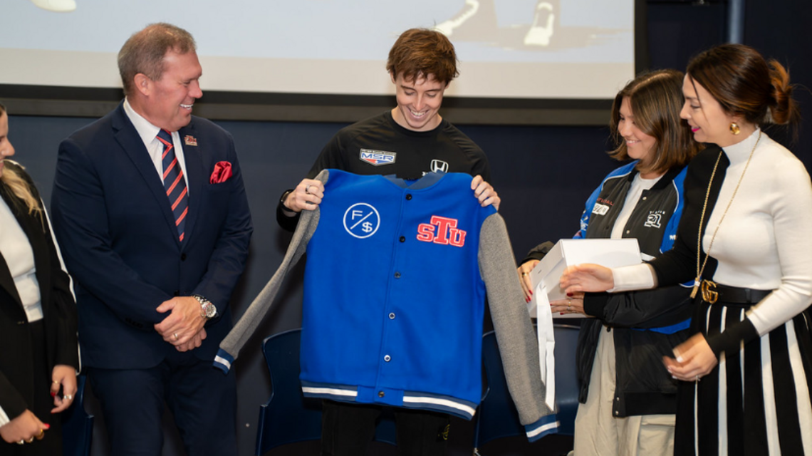 St. Thomas University students will get a taste of motor sports through race team sponsorship