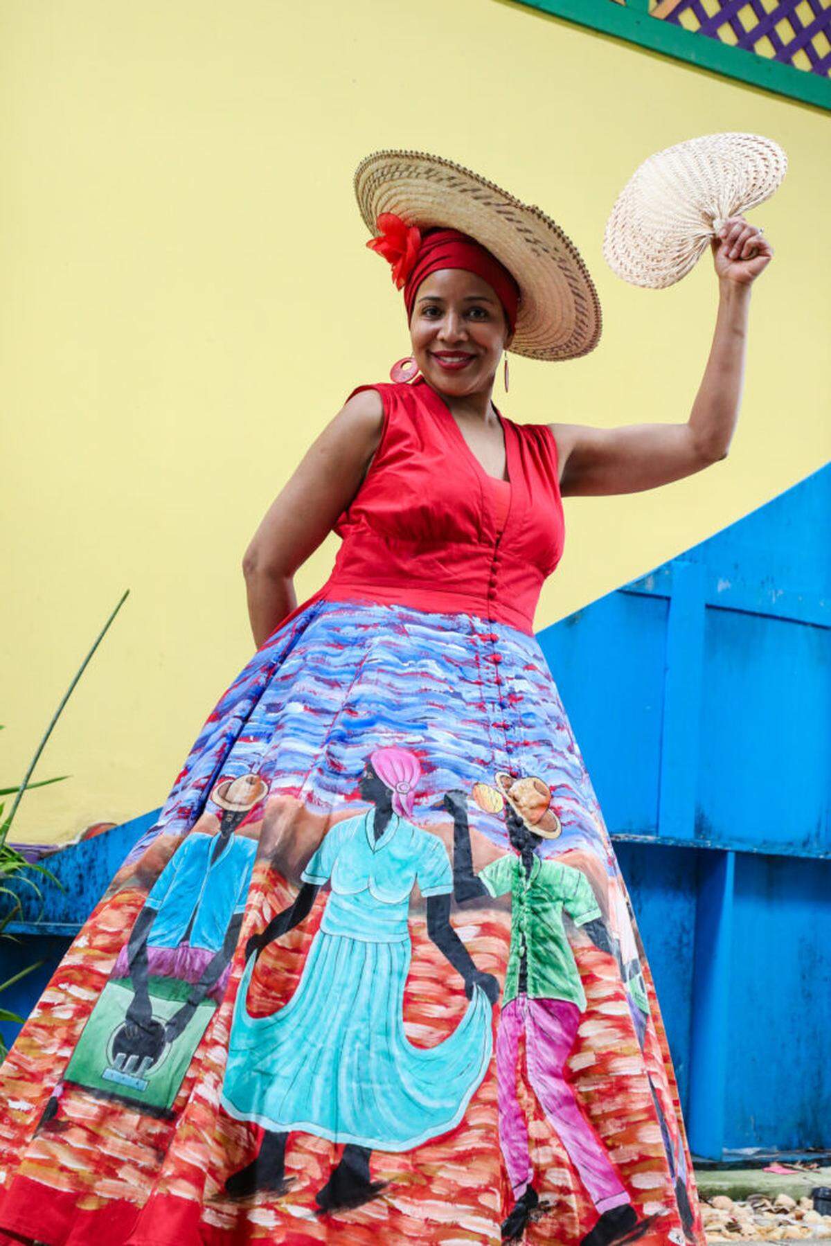 The Little Haiti Book fair is held in partnership with Sosyete Koukouy, an organization dedicated to preserving Haitian culture. Pictured is Pascale Millien, president of the Connecticut branch of Soyeste Koukouy.