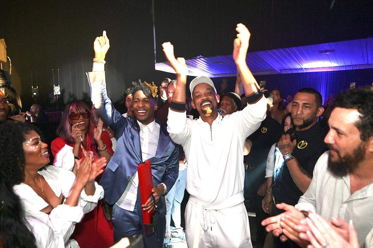 Will Smith and Jon Batiste at the inaugural Montreux Jazz Festival in Miami.
