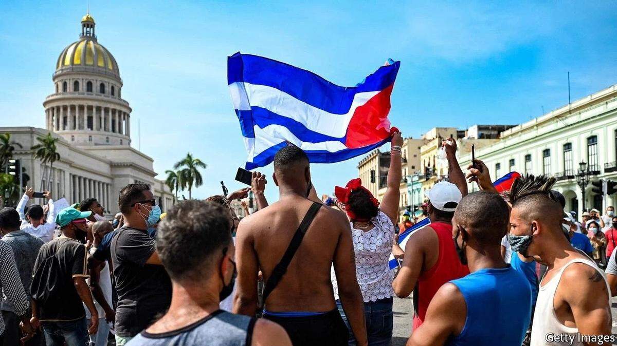 Demonstrators in Havana recently demanded that Cuban President Miguel Diaz-Canel step down.