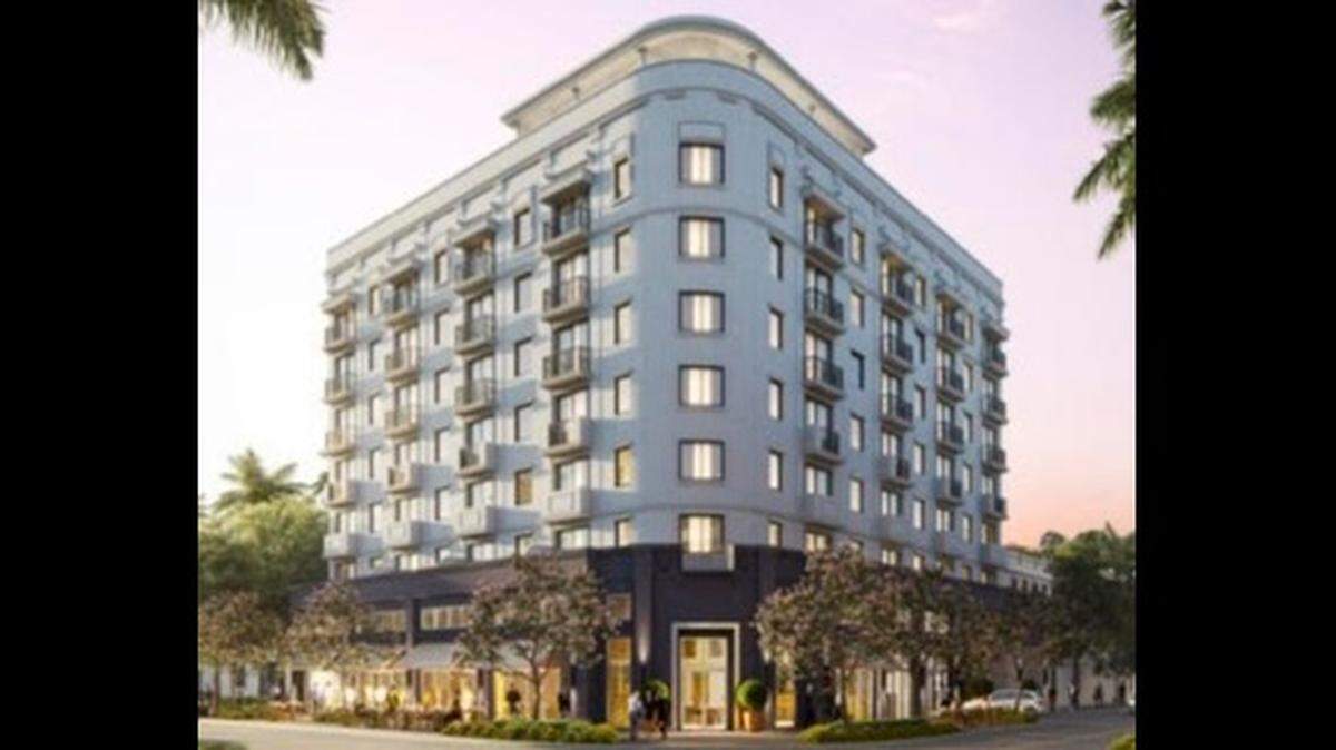 Developer Oscar Roger said he wanted the Avenue to resemble a residential building in Paris. The building will have six units of retail space and 48 residential units.