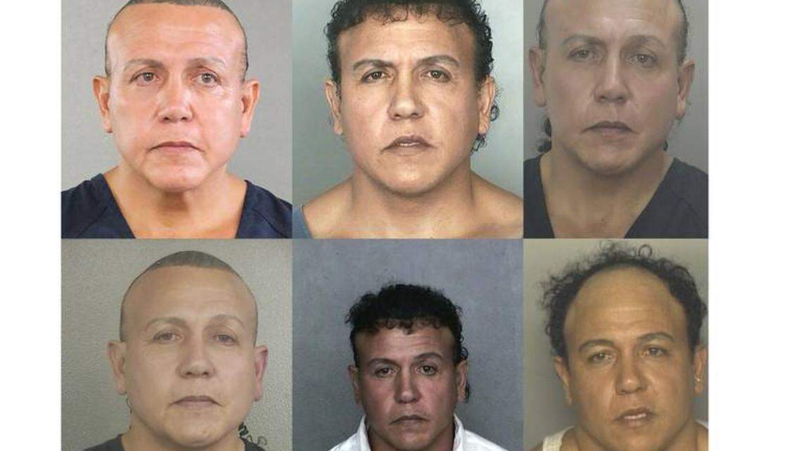 Cesar Sayoc, who made his first federal court appearance on Monday in Miami to face charges of directing a mail-bomb campaign against critics of President Donald Trump, had been arrested several times over the years, generating a gallery of mugshots in the process.