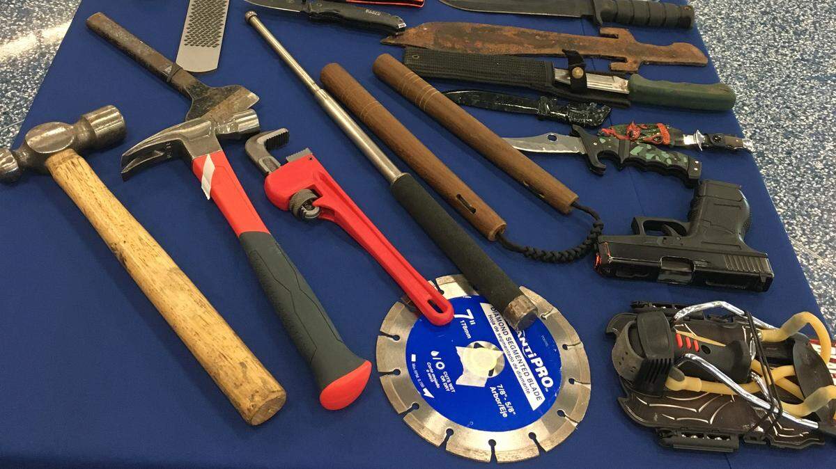 Weapons confiscated by Transportation Safety Administration security checkpoints