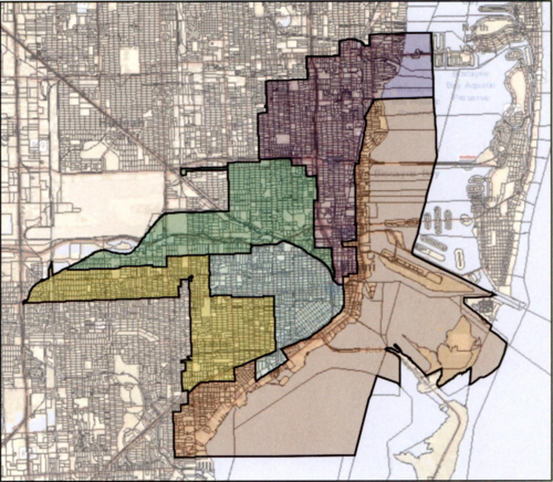 Revised redistricting plan for City of Miami