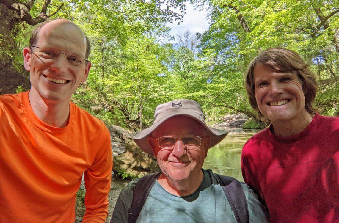 Dr. Adiel Klompmaker (left), George Martin (middle), and Dr. Andy Bowman (right).