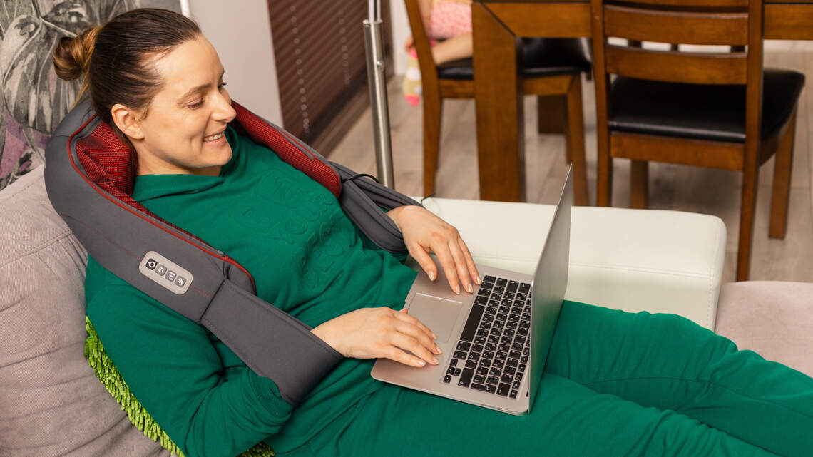Portable neck massagers promise pain relief on the go. Here's what experts say they can actually do