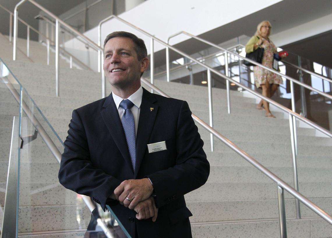 Freddie Peterson, general manager of the Miami Beach Convention Center, stands in the newly renovated lobby area of the Miami Beach Convention Center on Tuesday, Sept. 25, 2018.