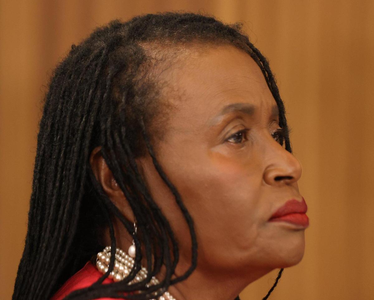 Commissioner Marleine Bastien attends her first meeting as a Miami-Dade County commissioner on Tuesday, Dec. 6, 2022.