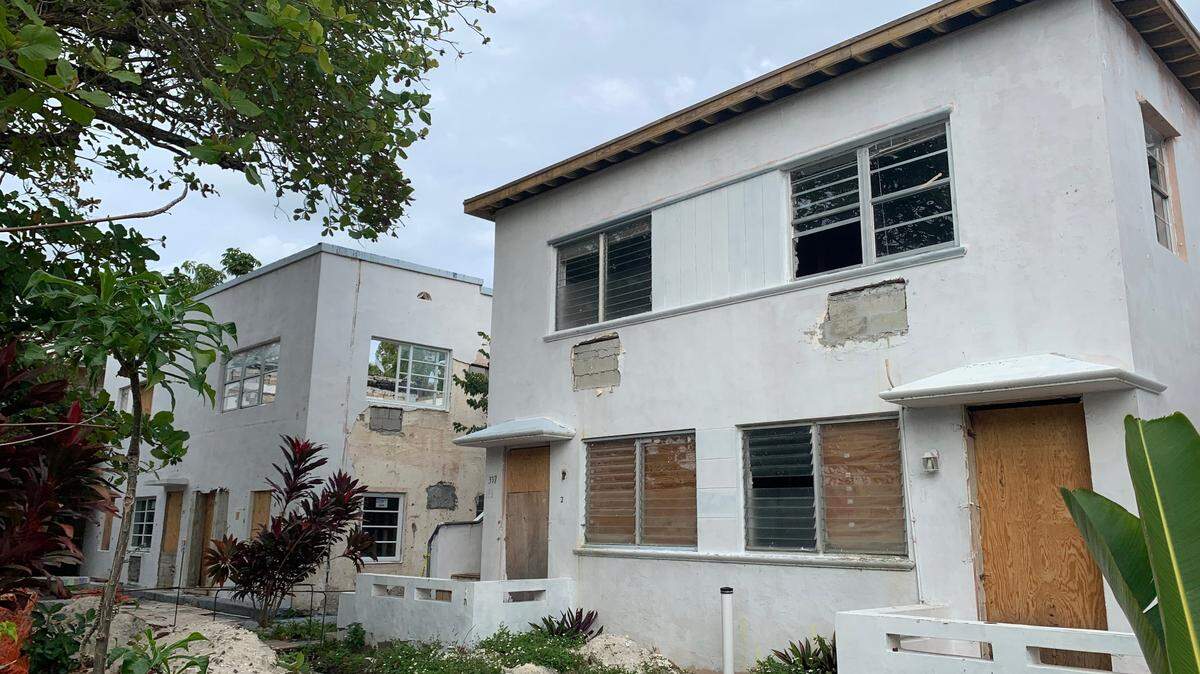 The under-construction apartment hotel project on Third Street and Jefferson Avenue in Miami Beach’s South of Fifth neighborhood is shown on Jan. 25, 2022.