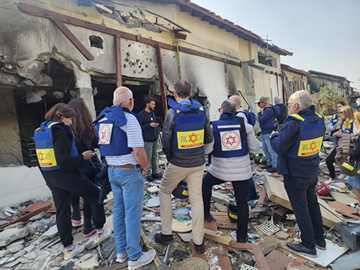 Members of the Greater Miami Jewish Federation travel to Israel to view the destruction at Kibbutz Be’eri after the Oct. 7 attacks.