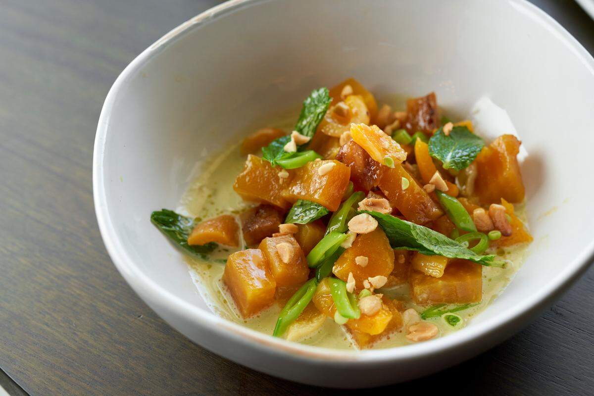 Mamey will focus on tropically inspired dishes, like a roasted beet and snap pea salad, that also fit into the reality of a restaurant having to do only takeout, delivery and outdoor dining during the coronavirus pandemic.