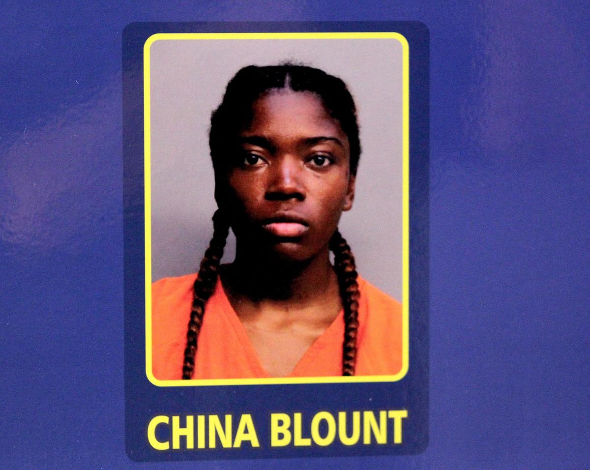 China Blount, arrested with brothers Jamil and Jaleel Graves on charges of human trafficking in Miami-Dade.
