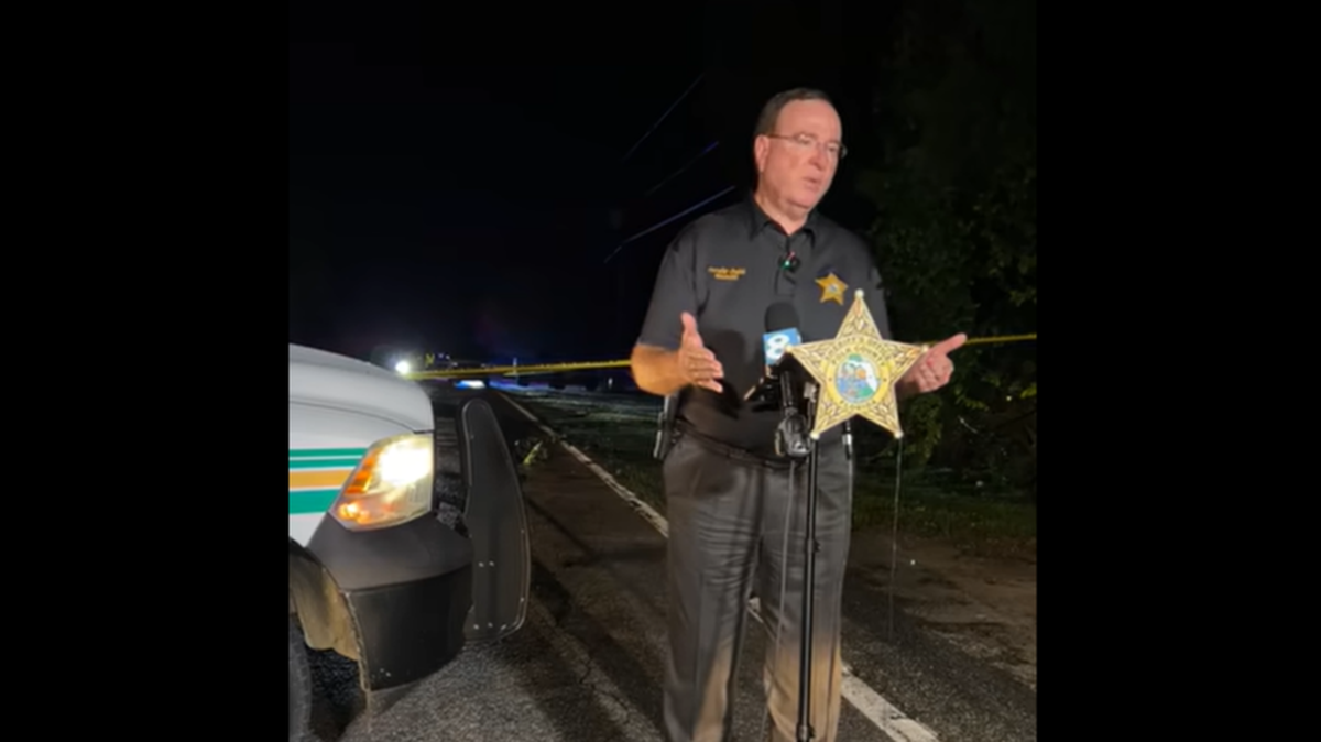 Sheriff Grady Judd said the boy’s bike was “torn in half” when he was fatally hit from behind.