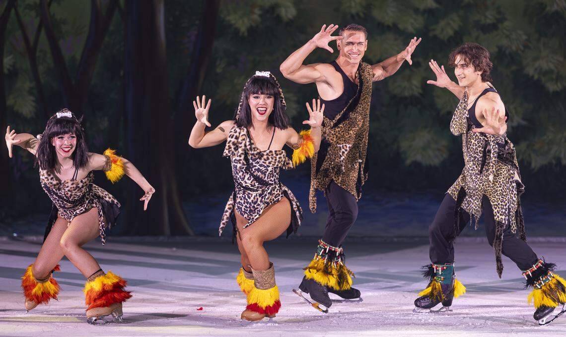 Wild Adventures on Ice performs for guests during the opening day of the 74th annual Miami-Dade County Youth Fair on Thursday, March 12, 2026, in Miami, Fla.