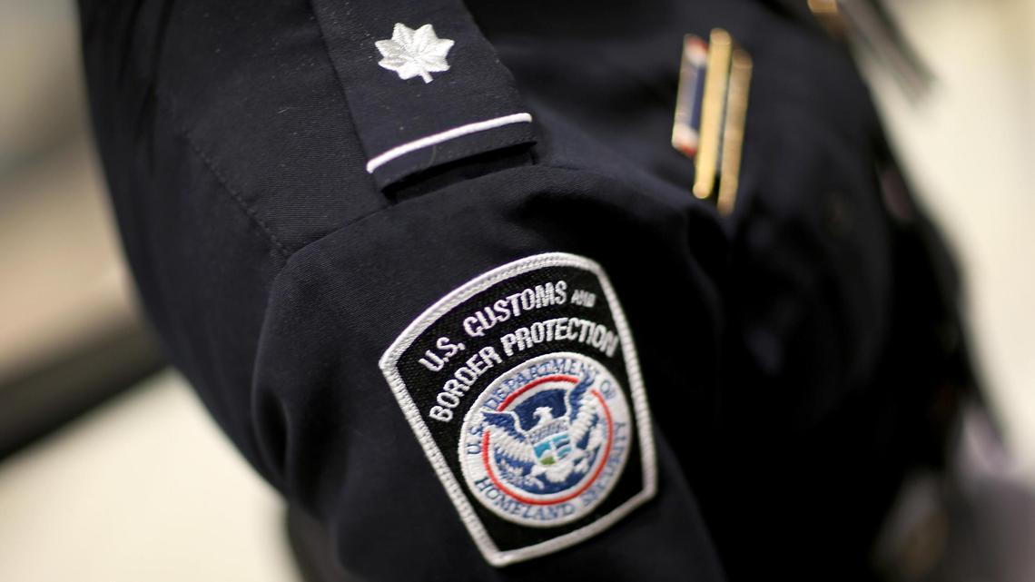 A U.S. Customs and Border Protection officer’s patch is pictured in this 2015 file photo.