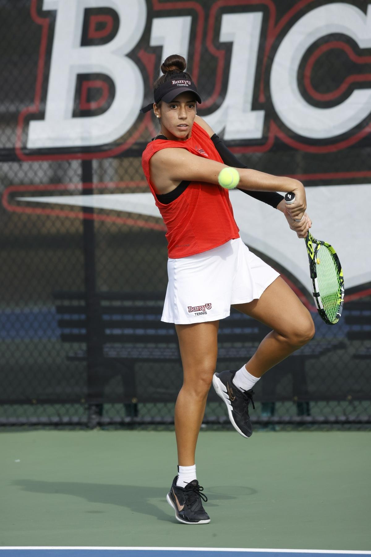 Barry University women’s tennis player Daniel Farfan, the Bucs’ No. 3 singles player, was integral part of their unbeaten season and run to a national championship.