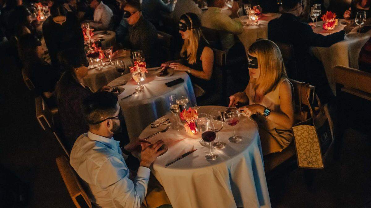 Dark Dining events have been popular at Chef Adrianne’s Vineyard Restaurant & Bar for 16 years — and are still going strong.