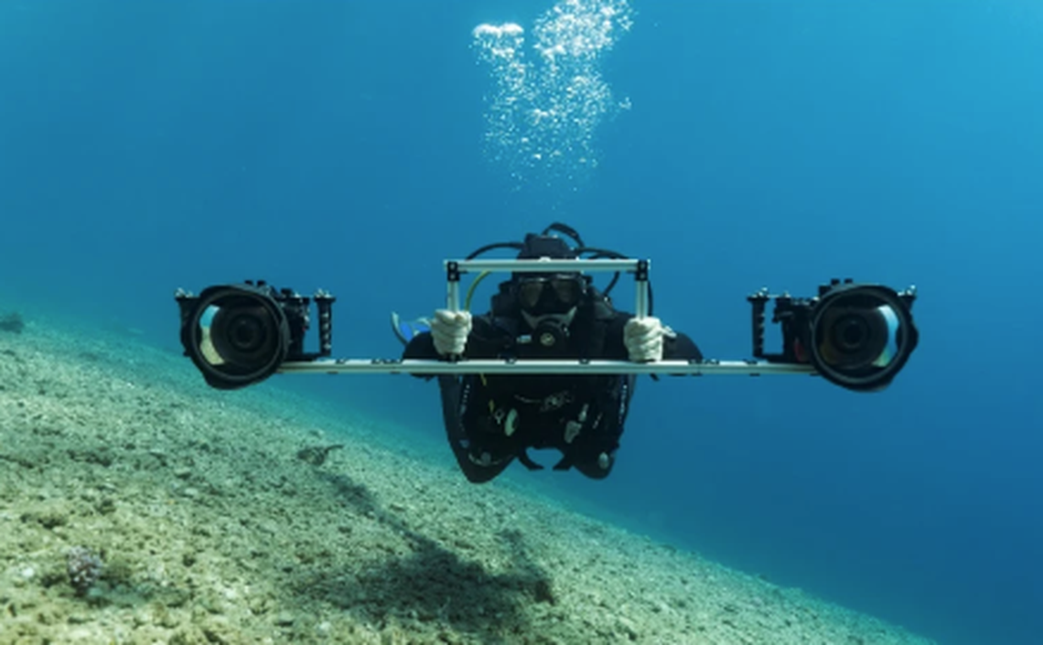 Divers used a dual-camera set up and stationary cameras to collect more than 100 hours of footage.