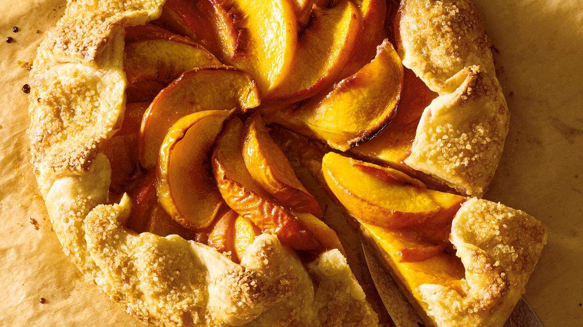 This peach galette is simple to make and showcases the juicy summer fruit.