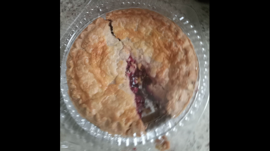 A mother bought a mislabeled cherry pie from a ShopRite grocery store and fed it to her child, a New York lawsuit says.