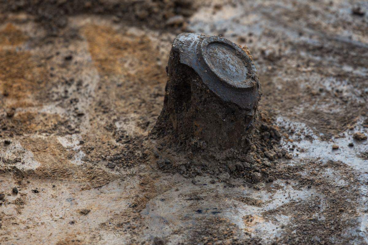 Archaeologists found ceramics, postholes, pits and fireplace ruins at the settlement, officials said.