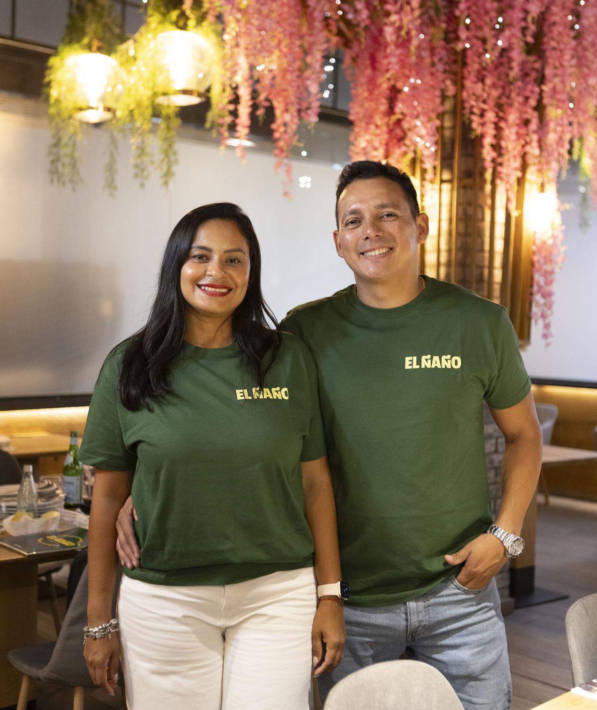 Mildre Gomez and Eloy Mena at the new El Ñaño in Coral Gables.