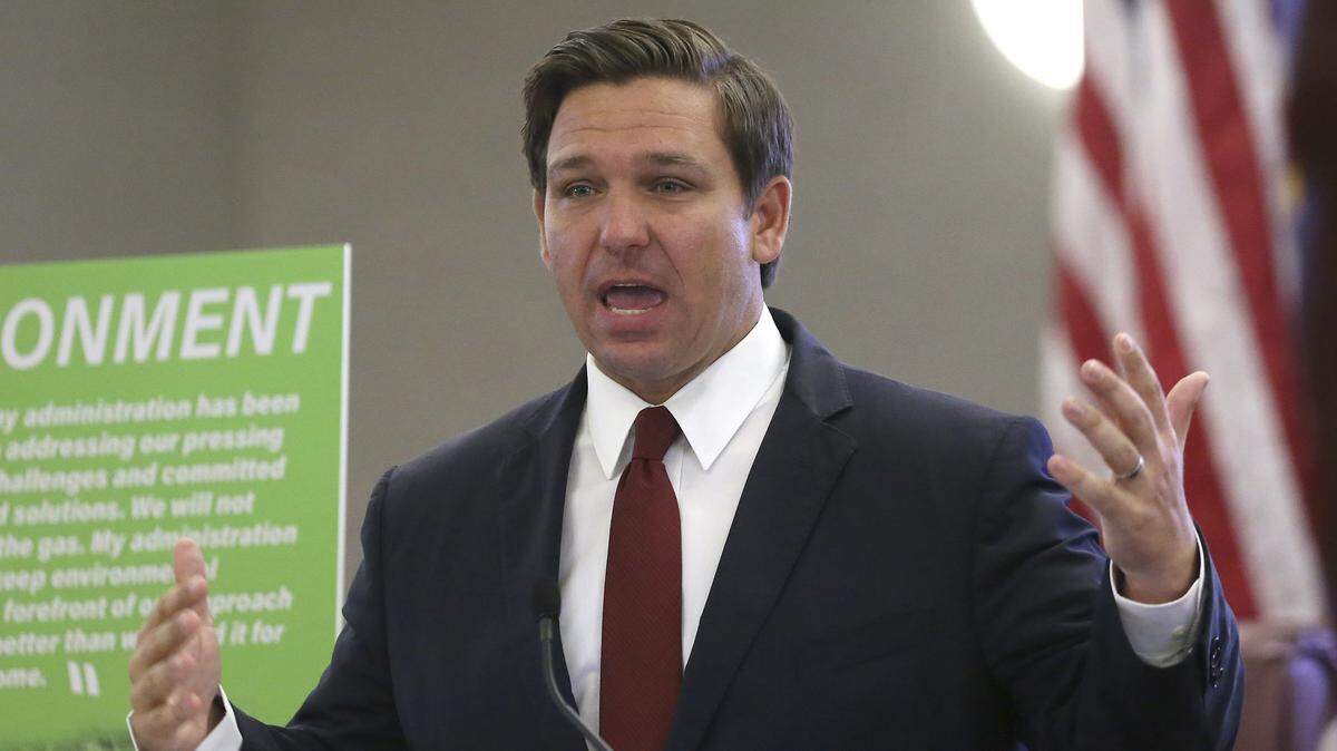 Gov. Ron DeSantis speaks at pre-legislative news conference on Tuesday Oct. 29, 2019, in Tallahassee.