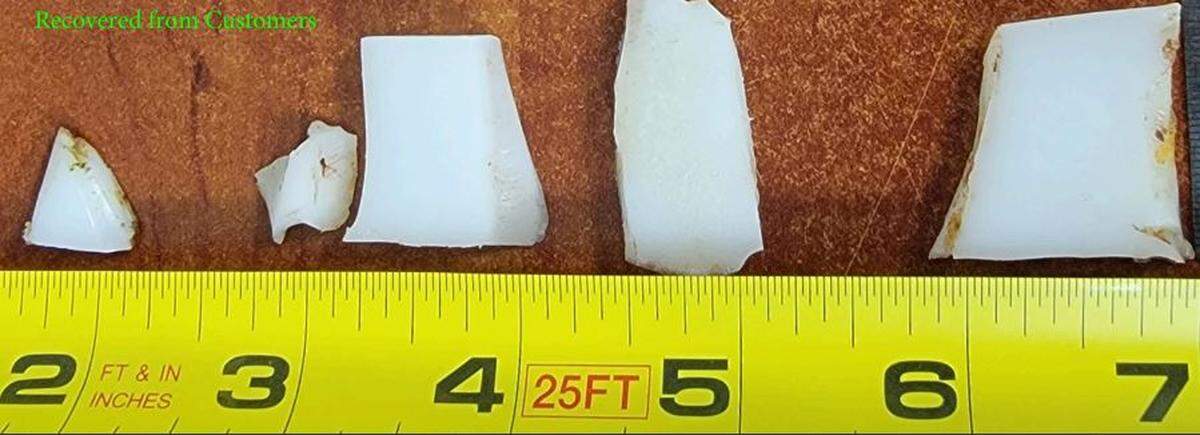 The plastic in the beef found by customers