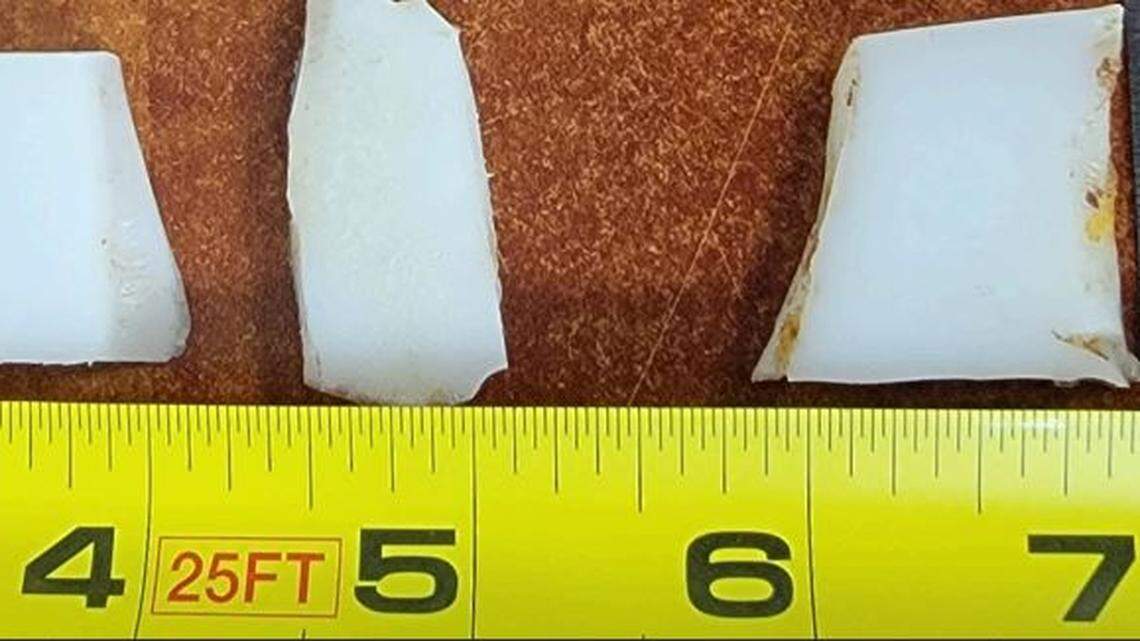 The plastic in the beef found by customers