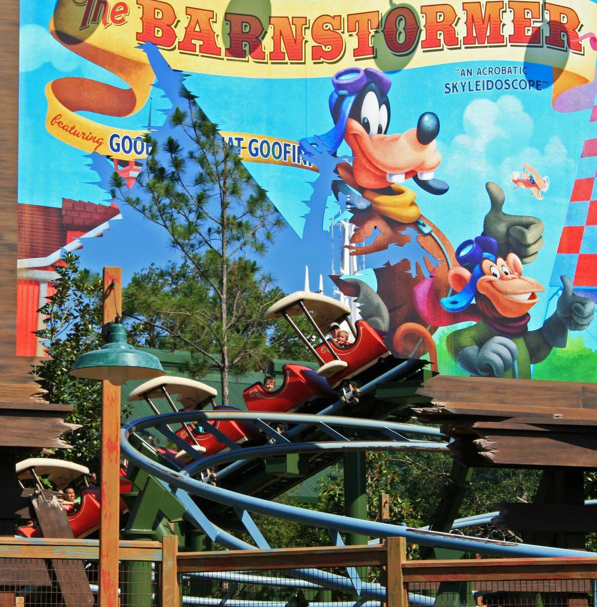 With a top speed of 25 mph, the Barnstormer roller coaster in Fantasyland at Magic Kingdom was designed to suit some of Disney's youngest guests.