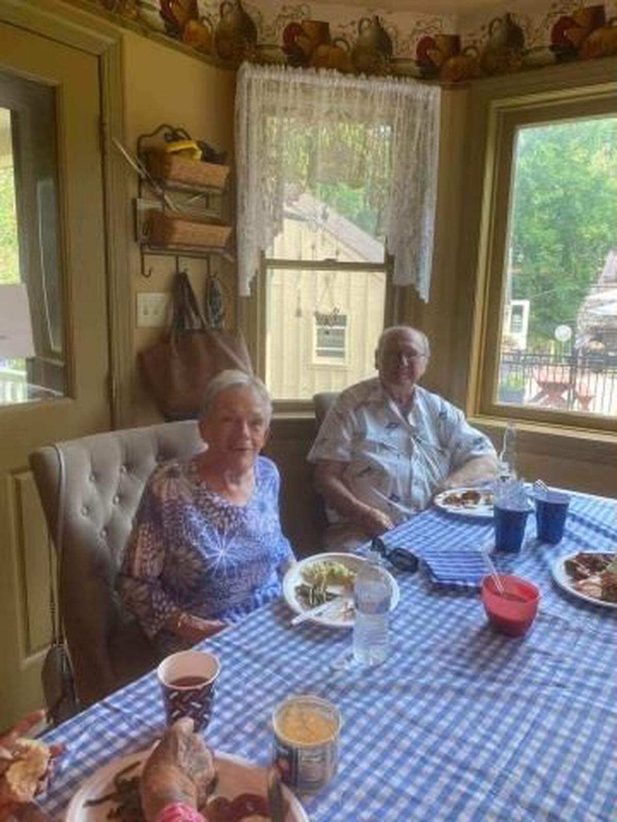 Tom Cummiskey and middle-school friend Kay Kopczyk during one of his visits home to Pennsylvania from the Fort Myers trailer where he retired. He was a victim of Hurricane Ian, found in his submerged car after the storm.