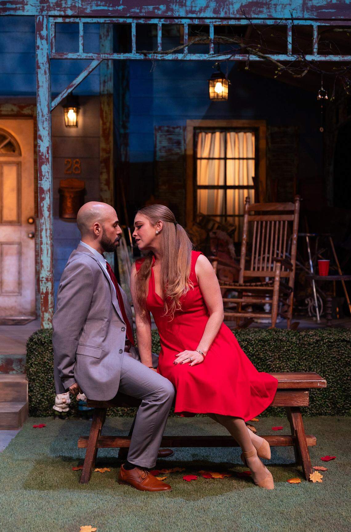 Rayner Gabriel as Francisco aka Paco and Mallory Newbrough as Caitlin rekindle their bad romance from high school in Zoetic Stage’s “The Comeuppance.”