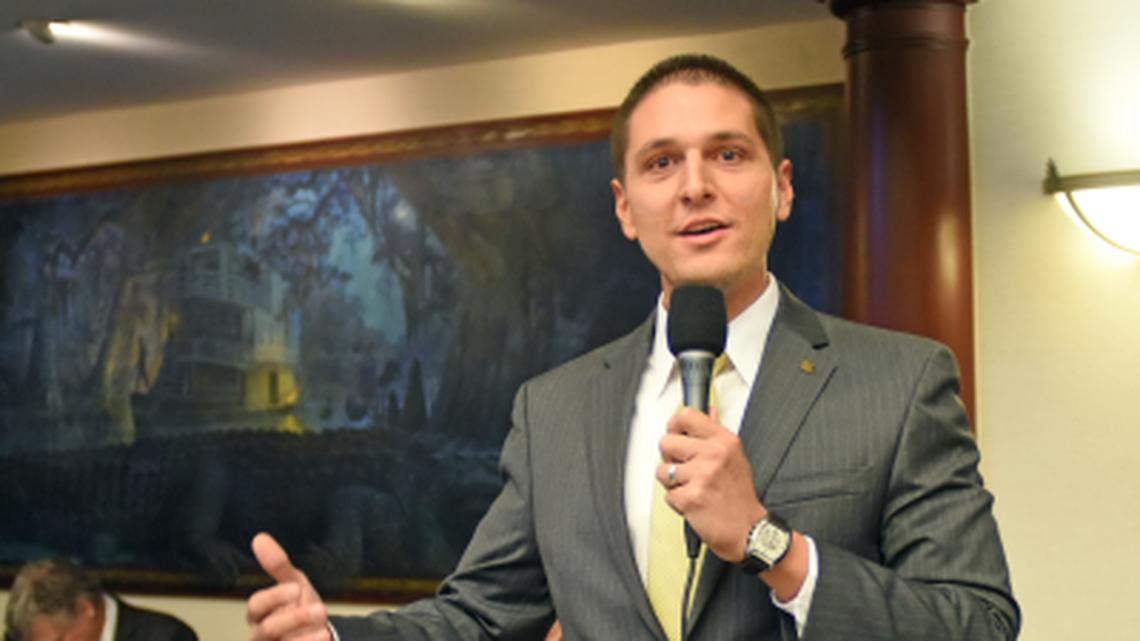 Rep. Danny Burgess, R-Zephyrhills, debates on the House floor Feb. 11, 2016.