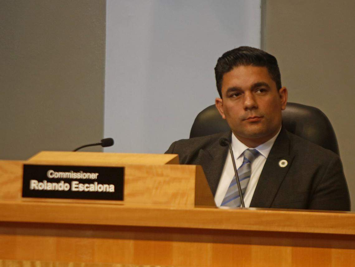 City of Miami Commissioner for District 3 Rolando Escalona during Miami commissioners meeting at Miami City Hall on Thursday January 22nd., 2026.