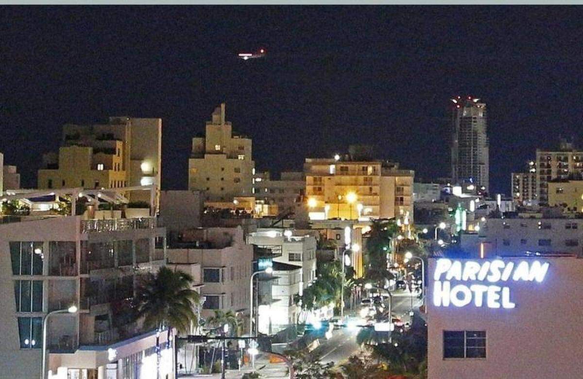 A view of South Beach at night. Real estate in Miami Beach is more expensive than in many other parts of the county.