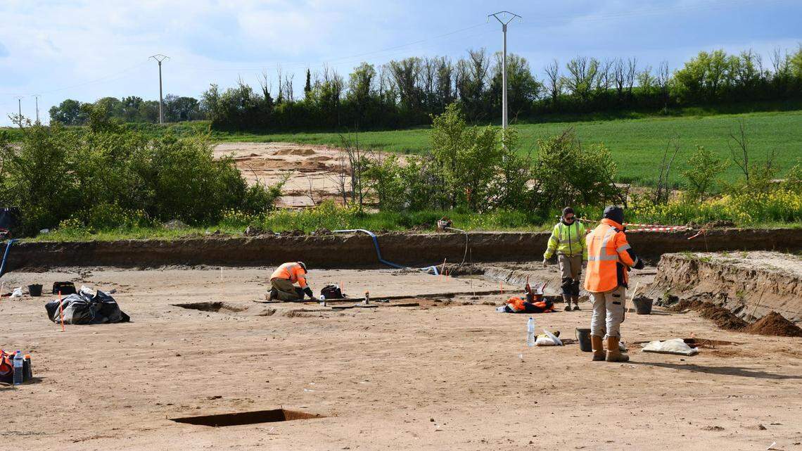 At a site in central France, levels of dirt were removed to reveal artifacts from multiple historical eras.