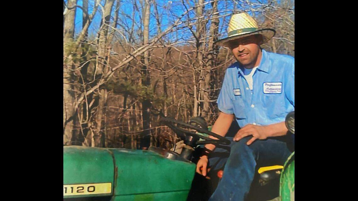 This photo shows Brad Hensley, who died in August 2022 while jailed in Virginia. His family is suing over his death.