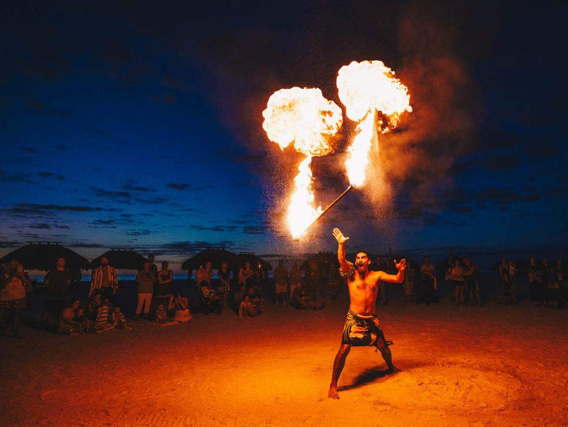 Don’t miss the excitement of the fire dancers performing at Kane’s Restaurant.