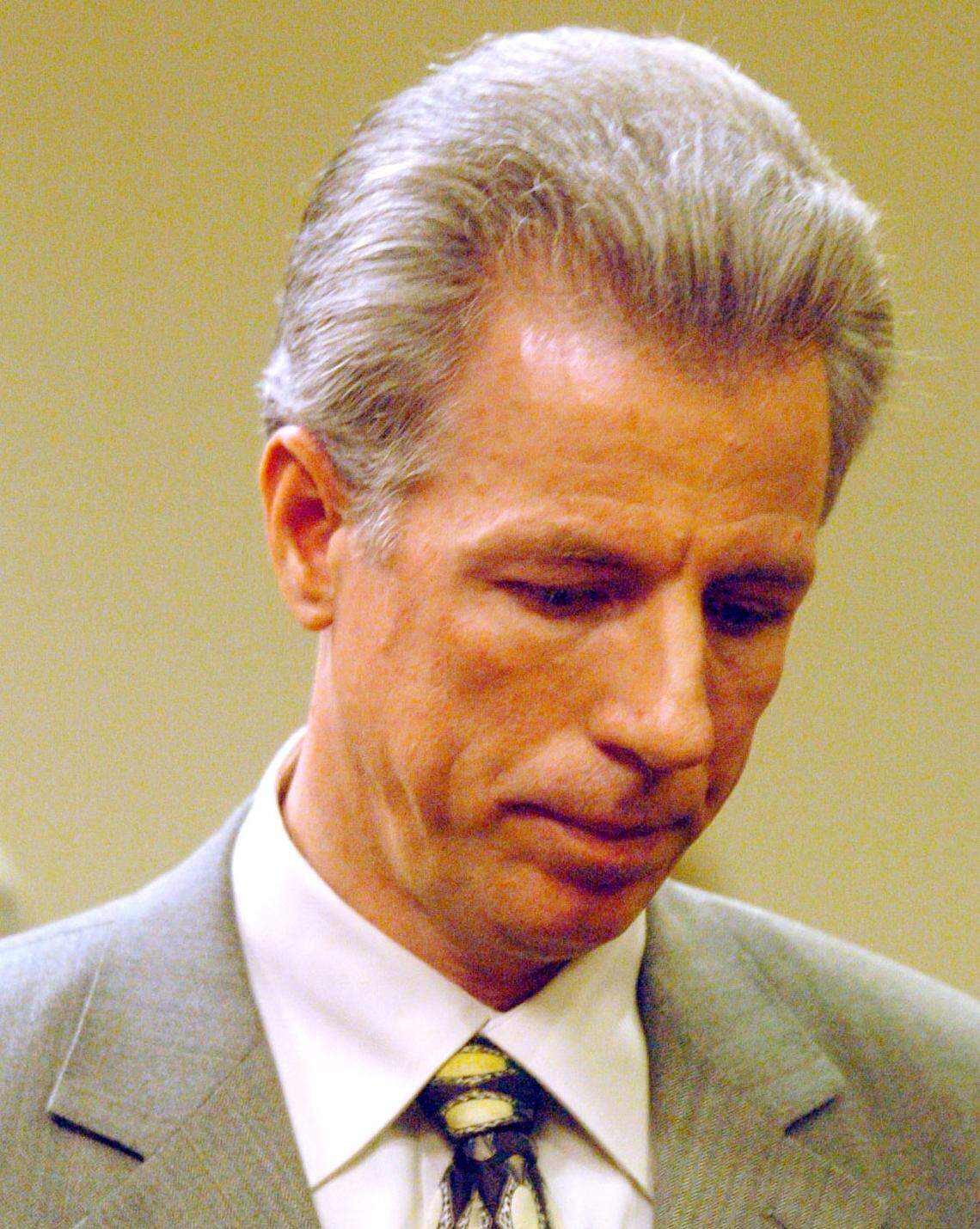 Colvin “Butch” Hinton walks out of Dekalb County Courtroom after a jury on Monday, Sept. 19, 2005, convicted him of murder and felony murder in connection with the 1994 disappearance and death of Emory University student Shannon Melendi.